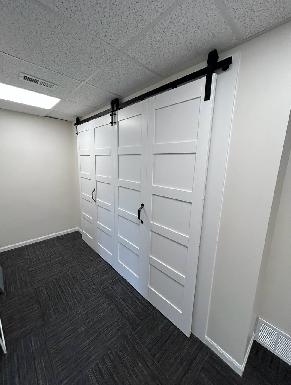 Commercial doors, trim and detail work