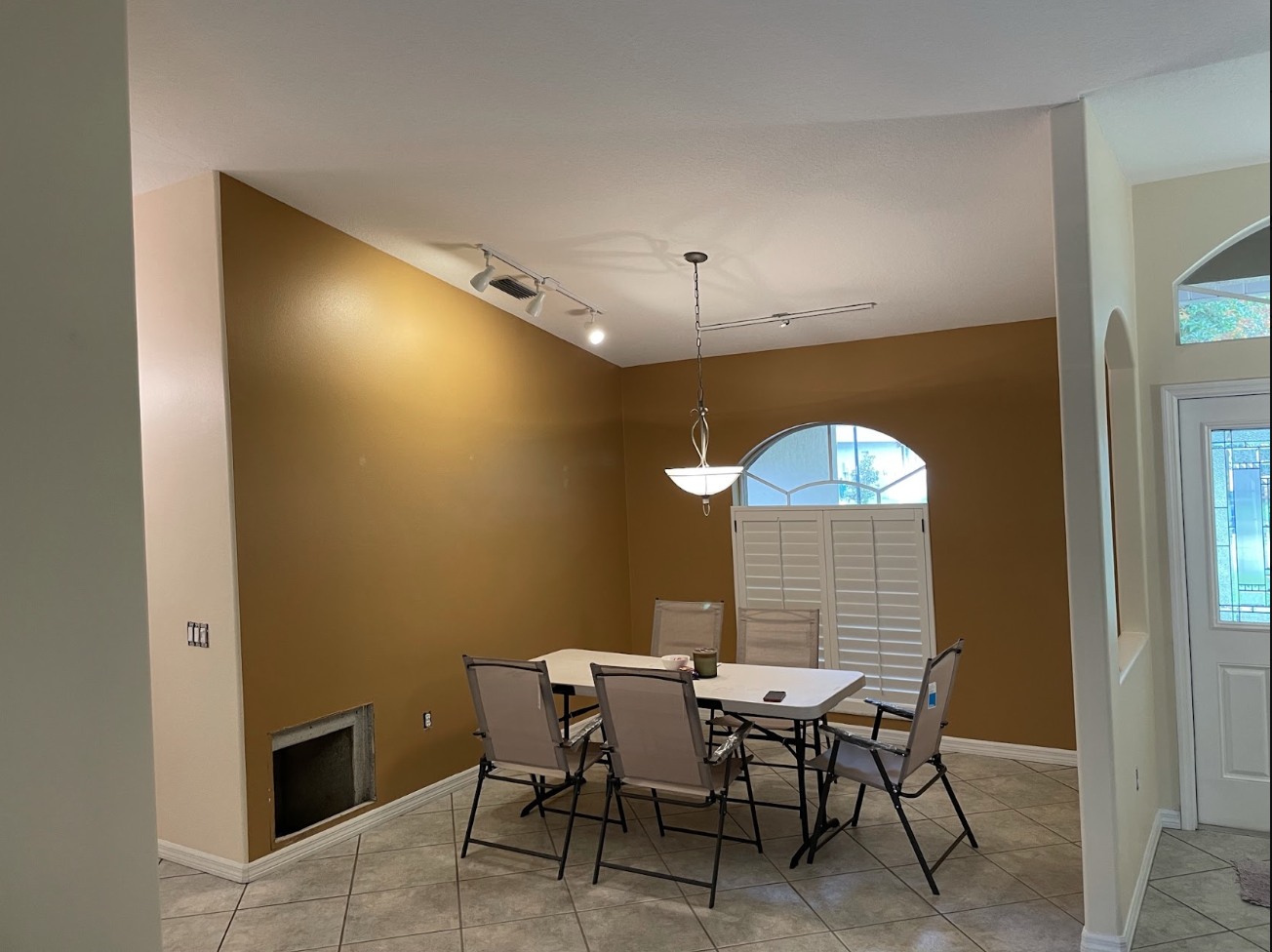 Freshly painted commercial interior room
