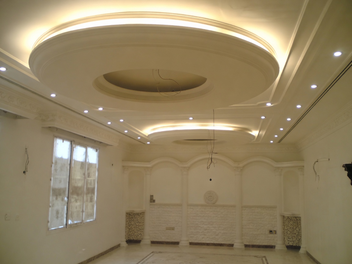 Multi-level residential ceiling drywall finish