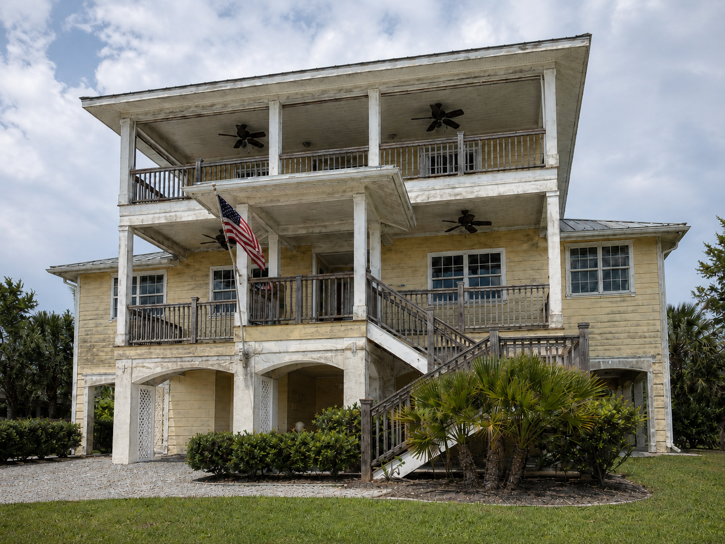 Exterior surfaces before repaint