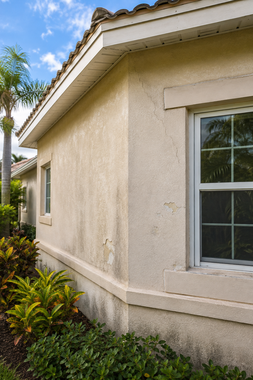 Exterior surfaces showing wear that signal a professional repaint is needed