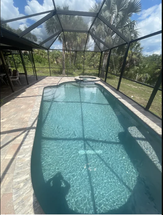 Painted lanai and outdoor living exterior