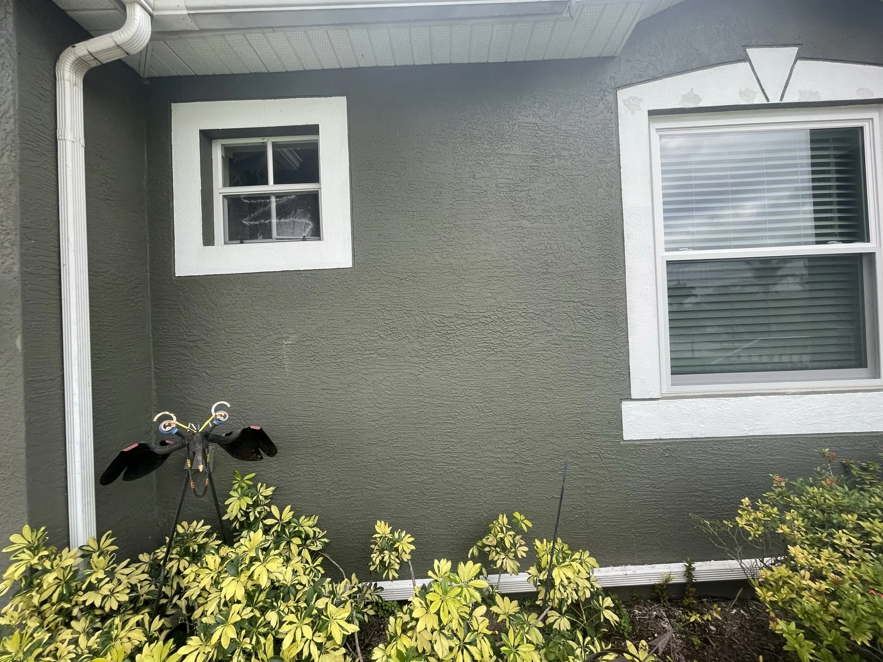 Exterior wall and stucco preparation before painting