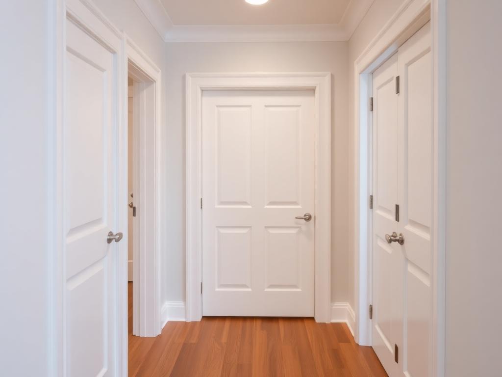 Painted interior doors and frames